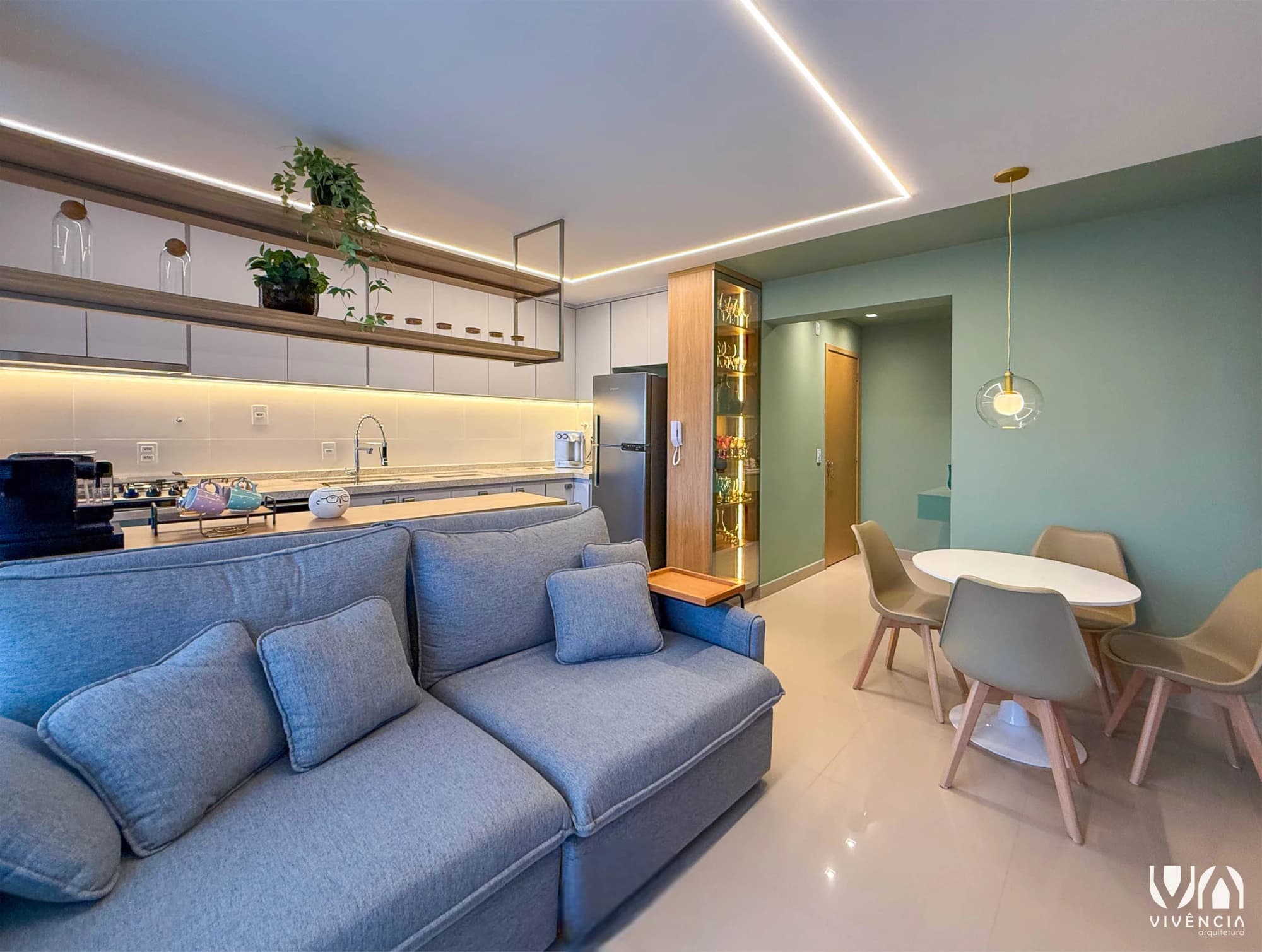 Ambiente residencial reformado pela Vivência Arquitetura